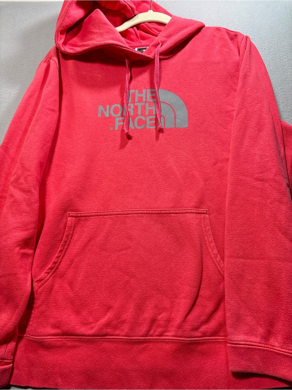 The North Face Men’s Coral Red Pullover Hoodie